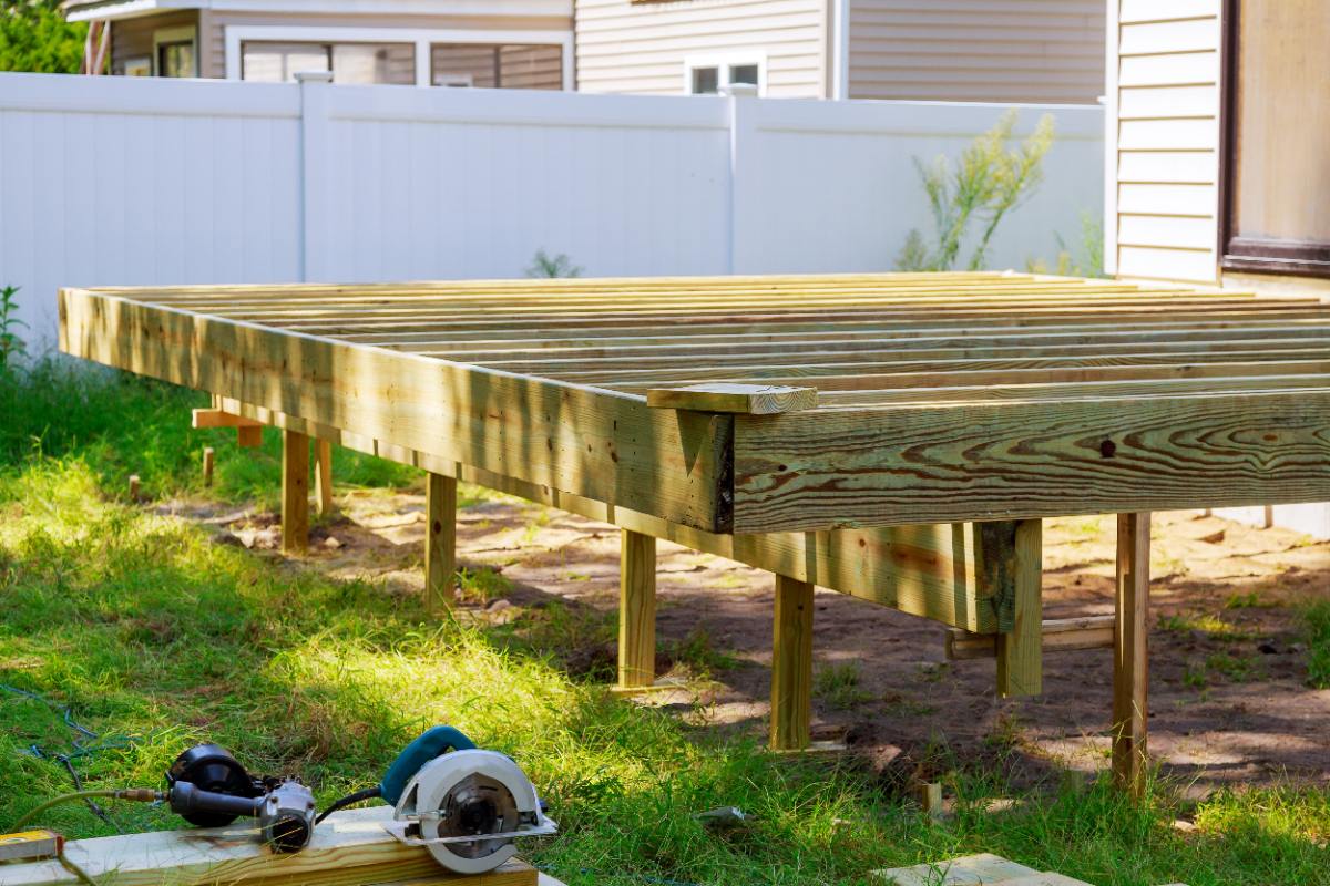 Une nouvelle terrasse en bois
